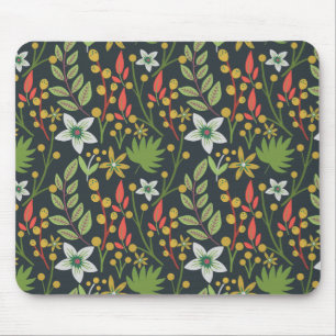 Tapis De Souris Fleurs motifs colorées florales sans couture et qu