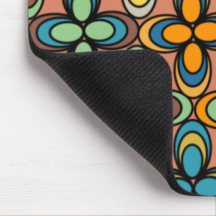 Tapis De Souris Fleurs ovales des années 1970