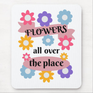 Tapis De Souris Fleurs partout