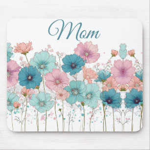 Tapis De Souris Fleurs printanières vintage pour maman