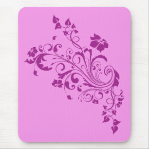 Tapis De Souris Fleurs roses