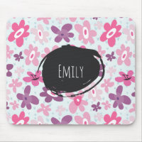 Fleurs roses mignonnes Motif Whimsical Personnalis