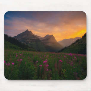 Tapis De Souris Fleurs sauvages de glacier