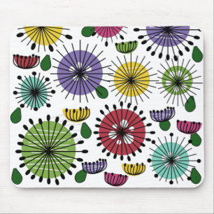 Tapis De Souris Fleurs Scandi