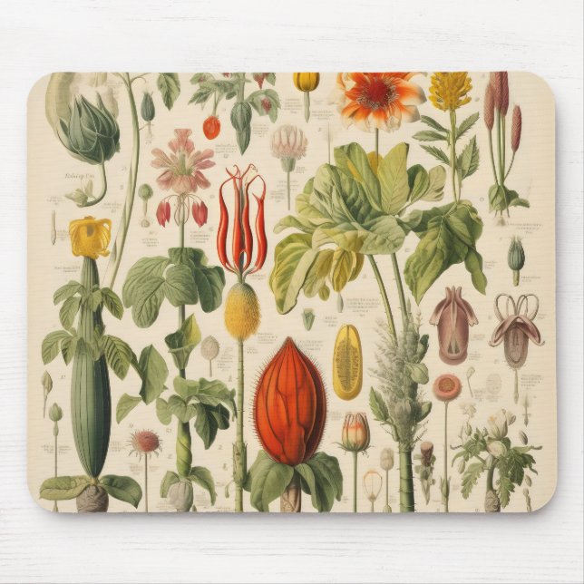Tapis De Souris Fleurs vintages (Devant)