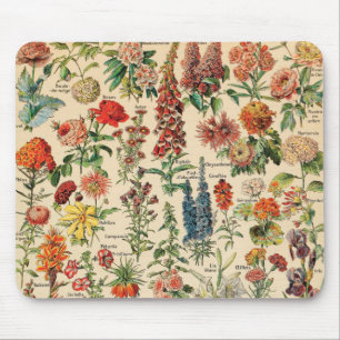Tapis De Souris Fleurs vintages par Adolphe Millot