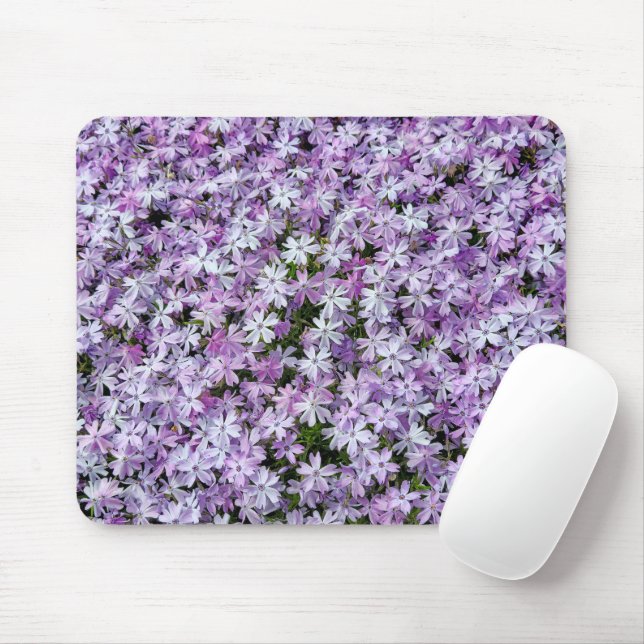 Tapis De Souris Fleurs violettes Phlox (Avec souris)