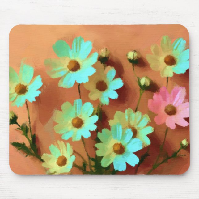 Tapis De Souris Fleurs Zinnia Elegans (Devant)