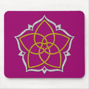 Tapis De Souris FLEUVE DE VENUS / Vénusblume Lotus GOLD SILVER