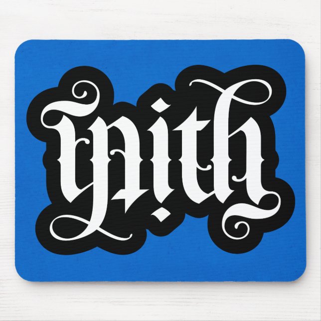 Tapis De Souris FlipScript Ambigram Mousepad (Devant)