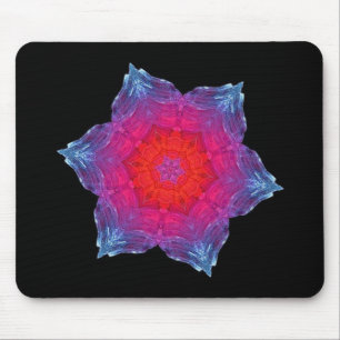 Tapis De Souris Flocon de neige au néon