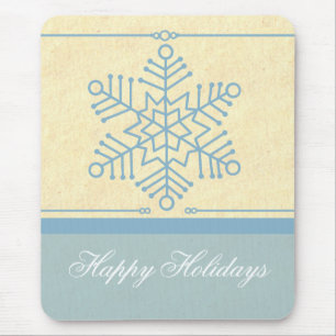 Tapis De Souris Flocon de neige délicieuse Mousepad de Noël