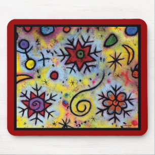 Tapis De Souris Flocon de neige lunatique Mousepad - 9,25" x 7,75"