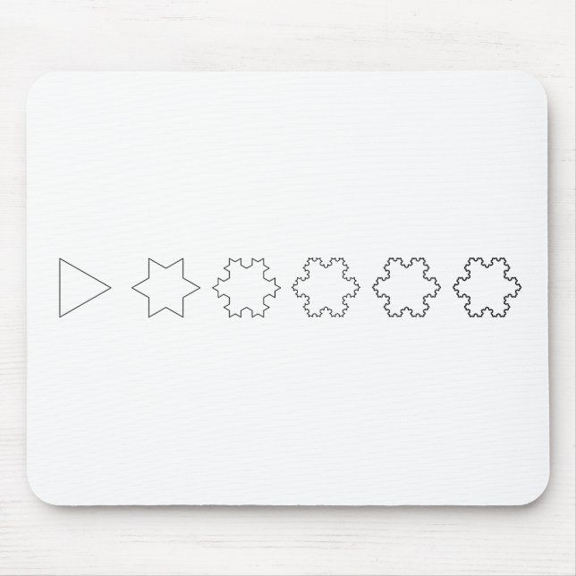 Tapis De Souris Flocons de neige de Koch (Devant)