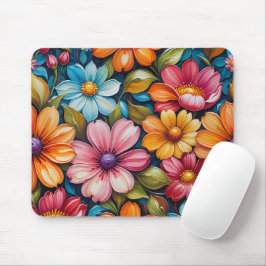 Tapis de souris floral