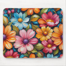 Tapis de souris floral