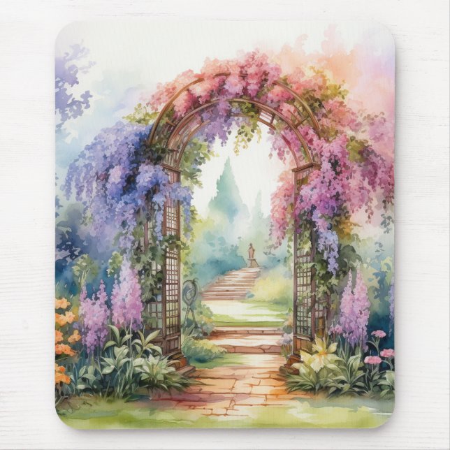 Tapis De Souris Floral Arch Landscape (Devant)
