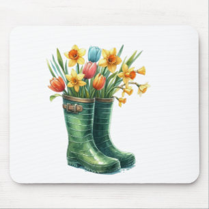 Tapis de souris floral Bonjour Printemps