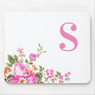 Tapis de souris floral coloré fait sur commande