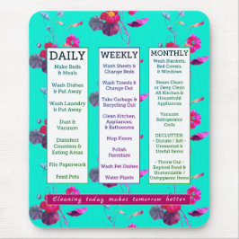 Tapis De Souris Floral féminin de programme et d'affirmation de