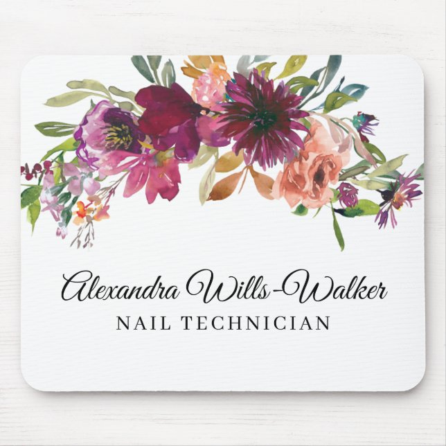 Tapis De Souris Floral Fleur sauvage de Bourgogne (Devant)
