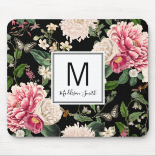 Tapis De Souris Floral Flower Garden Ajouter votre nom