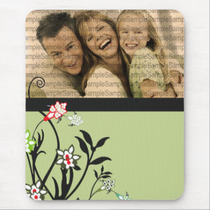 Tapis De Souris Floral Illustration_3 avec le Modèle photo Mousep