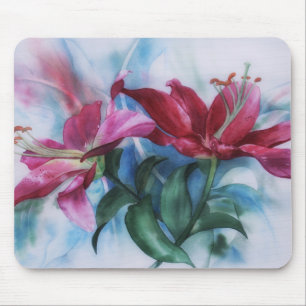 Tapis De Souris Floral Lily Artistic Mousepad