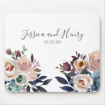 Floral marine et couleur rose