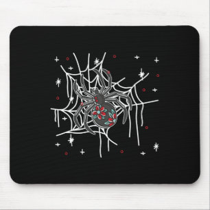 Tapis De Souris Floral Spider Web Lazy Costume d'Halloween mignon