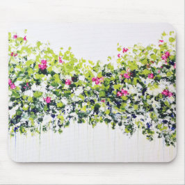 Tapis de souris floral vert d'été