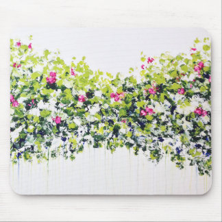 Tapis de souris floral vert d'été