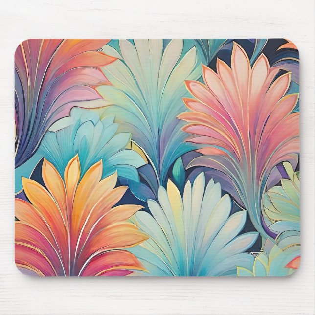 Tapis De Souris Flore 1 Pad à souris Pastel Floral (Devant)