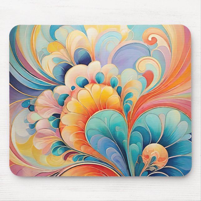 Tapis De Souris Flore 3 Floral Pastel Pad (Devant)