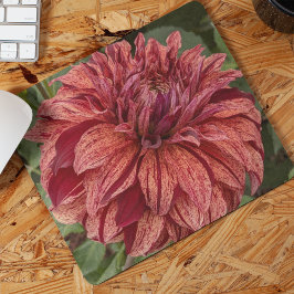 Tapis De Souris Flore de Dahlia Variée Rouge