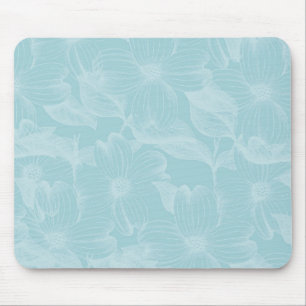 Tapis De Souris Flore de Dogwood Bleu