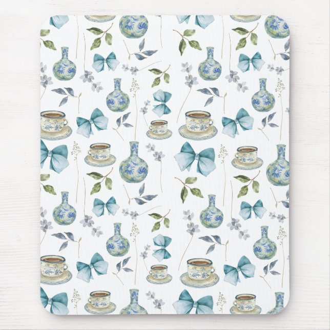 Tapis De Souris Flore Grandmillénaire Aquarelle Bow Pad (Devant)