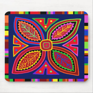 Tapis De Souris Flore Mola Indienne Kuna