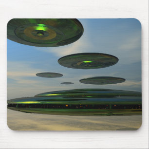 Tapis De Souris Flotte Mousepad de soucoupe volante