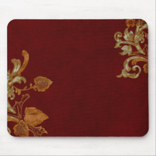 Tapis De Souris Flourish de cuivre âgé sur Bourgogne