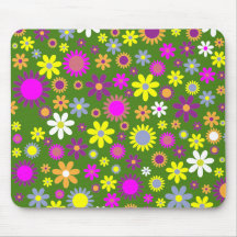 Tapis de souris Flower Power