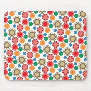Tapis De Souris Flower Power en rangées 002