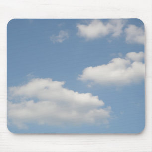 Tapis De Souris Fluffeux Blanc Cumulus Nuages Mousepad