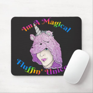 Tapis De Souris Fluffin magique Unicorne Mousepad