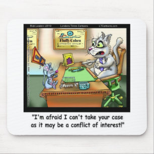 Tapis De Souris Fluffy Cohen Atty @Claw Funny Chat et avocat