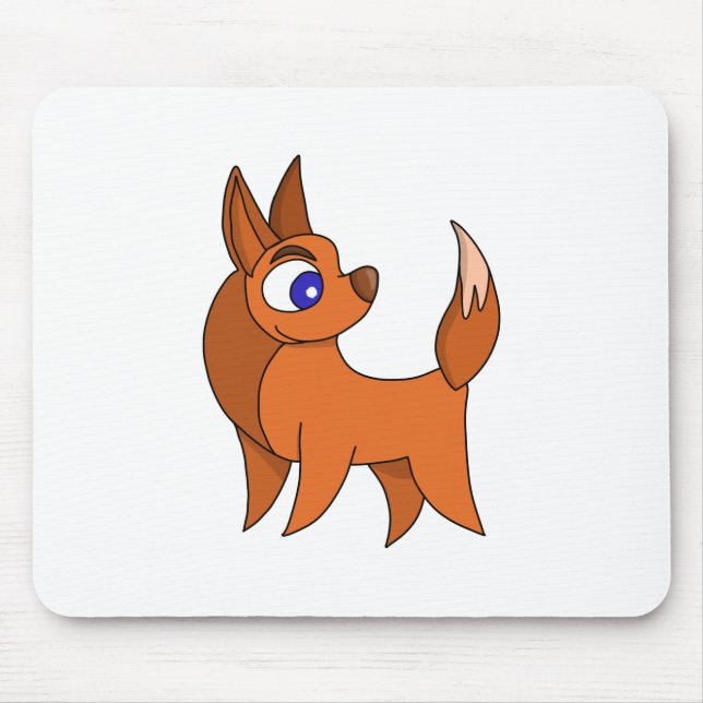 Tapis De Souris Fluffy Fox (Devant)