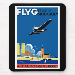 Tapis De Souris Flyg au-dessus de Stockholm