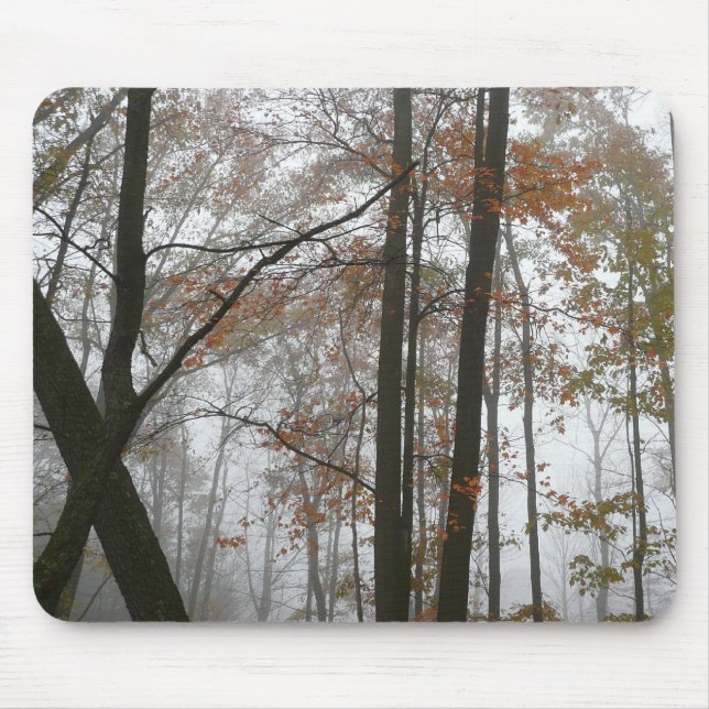 Tapis De Souris Foggy Fall en Pennsylvanie Automne Nature (Devant)