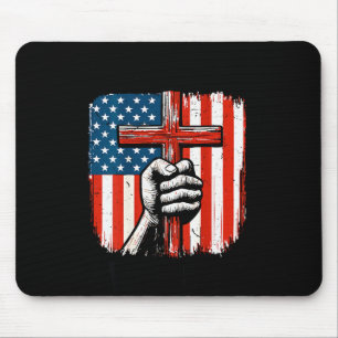 Tapis De Souris Foi des hommes avant la peur chrétienne patriotiqu