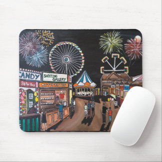 Tapis De Souris Foire de nuit peinture par Alfred Fox